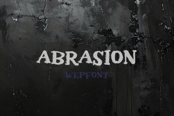 Abrasion Font for Bold Digital Design