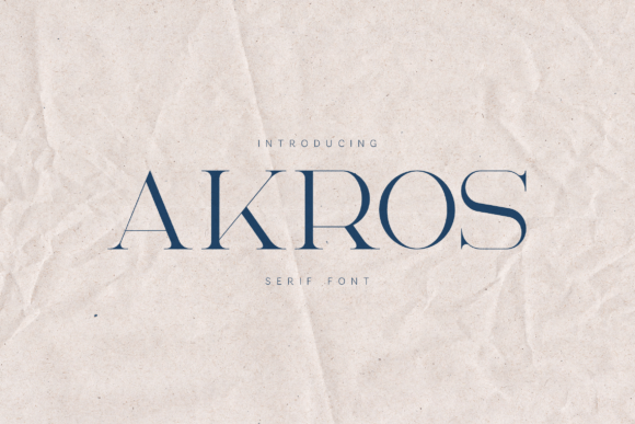 Akros Serif Font for Handmade Creations