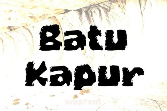 Batu Kapur: A Rustic Display Font for Bold Web Design