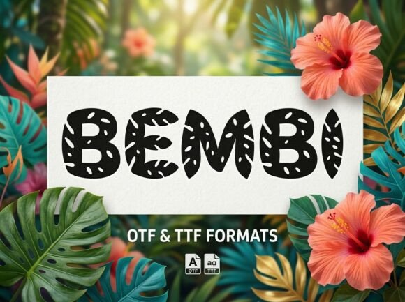 Bembi: A Decorative Font for Bold Campaign Design