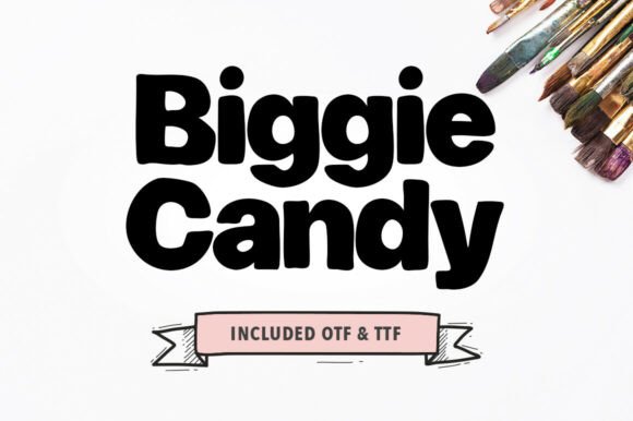 Biggie Candy: A Bold Font for Handmade Creativity