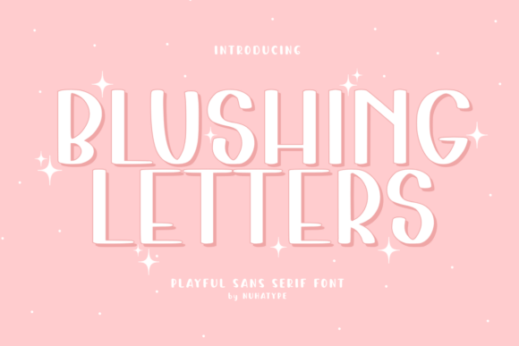 Blushing Letters: A Playful Font for Modern Campaigns