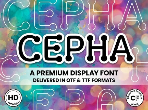 Cepha: A Decorative Font for Creative Editorial Design