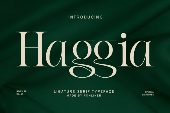 Haggia: A Serif Font for Handmade Elegance