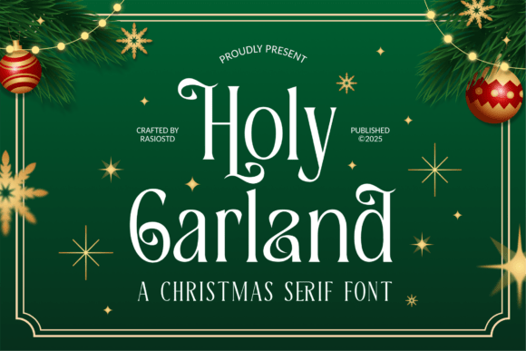 Holy Garland: A Serif Font for Elegant Editorial Design