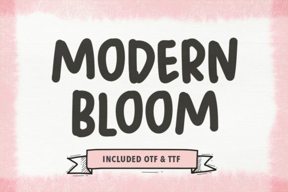 Modern Bloom Font for Bold Campaign Design