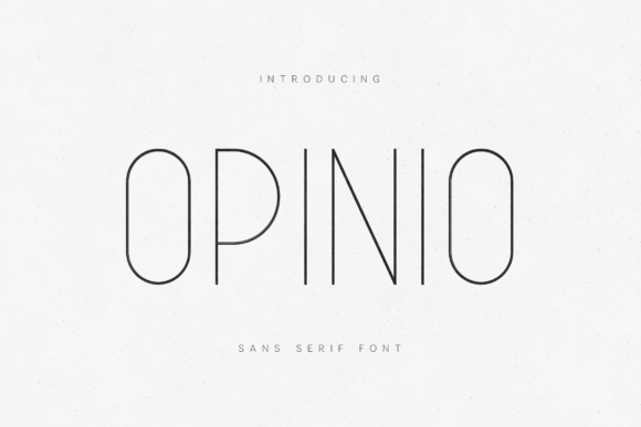 Opinio: A Modern Sans Serif Font for Web Design
