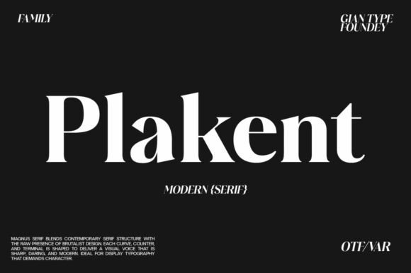 Plakent Font Review: Brutalist Meets Elegance