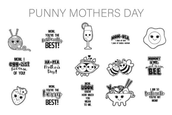 Punny Mother’s Day Font for Whimsical Design