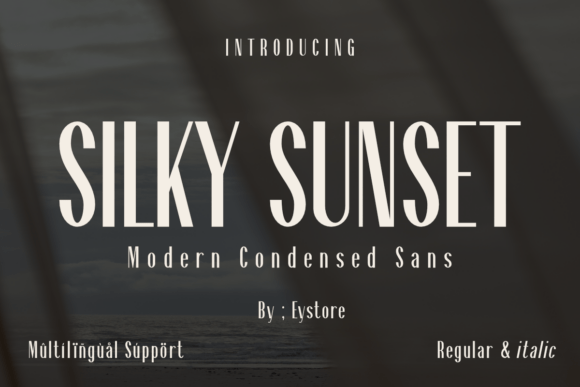 Silky Sunset Font for Modern Web Design