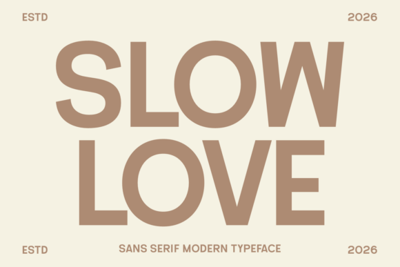 Slow Love: A Font That Elevates Branding with Grace